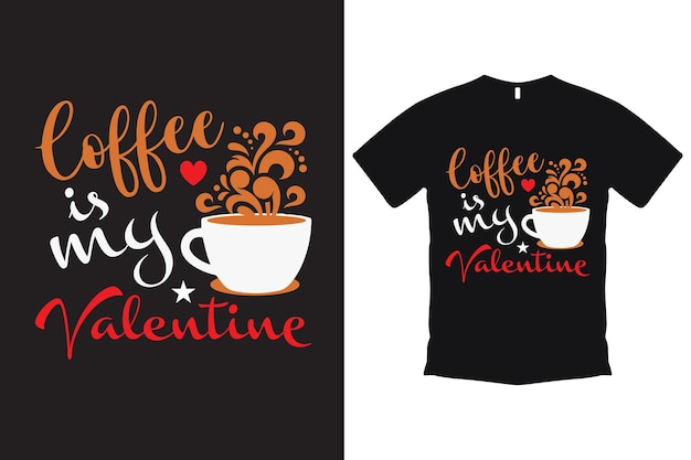 Modèle De T-shirt De Café