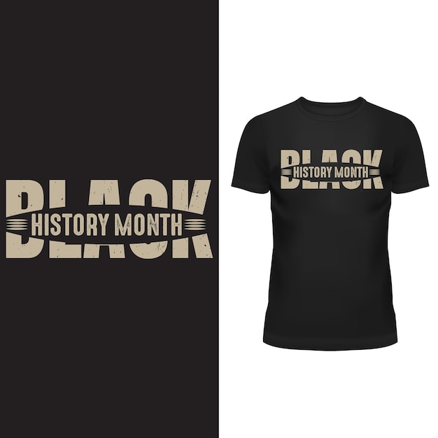 modèle de t-shirt premium du mois de l'histoire noire