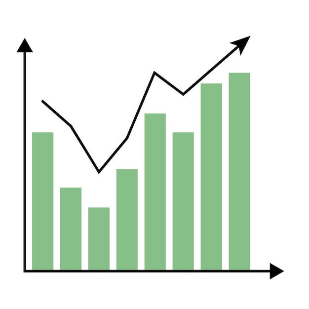 Vecteur modèle de tableau de croissance