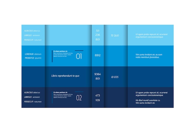 Modèle De Tableau De Prix Tableau De Bannière De Tarification élément D'infographie