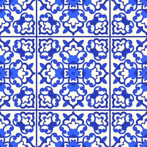 Vecteur modèle de talavera mexicain design plat