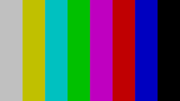 Modèle de test de télévision à barres de couleur
