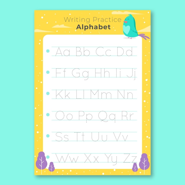 Modèle de traçage alphabet