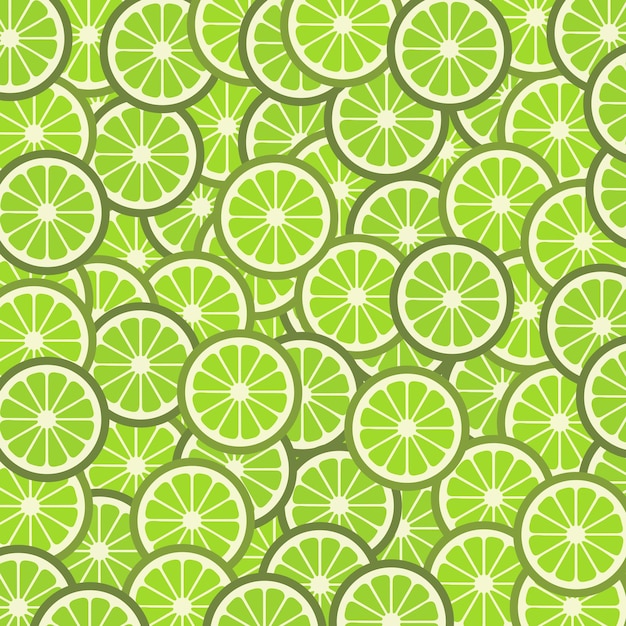 Modèle avec des tranches de citron vert Fond de bannière de cocktail d'été