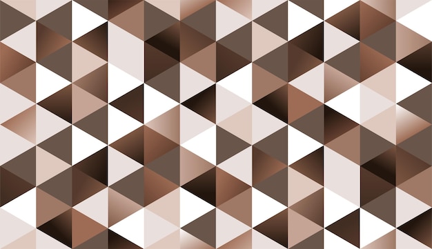 Modèle De Triangle Marron Sans Soudure. Conception De Fond Géométrique. Illustration Vectorielle