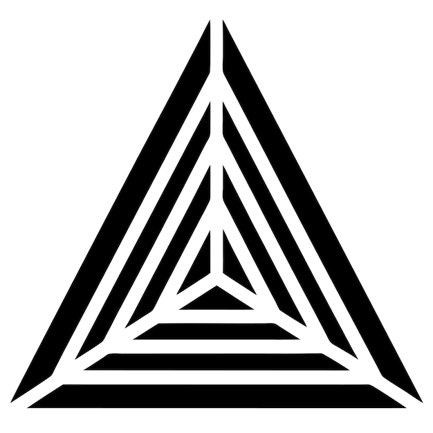 modèle de triangle moderne audacieux avec des angles tranchants art vectoriel et illustration