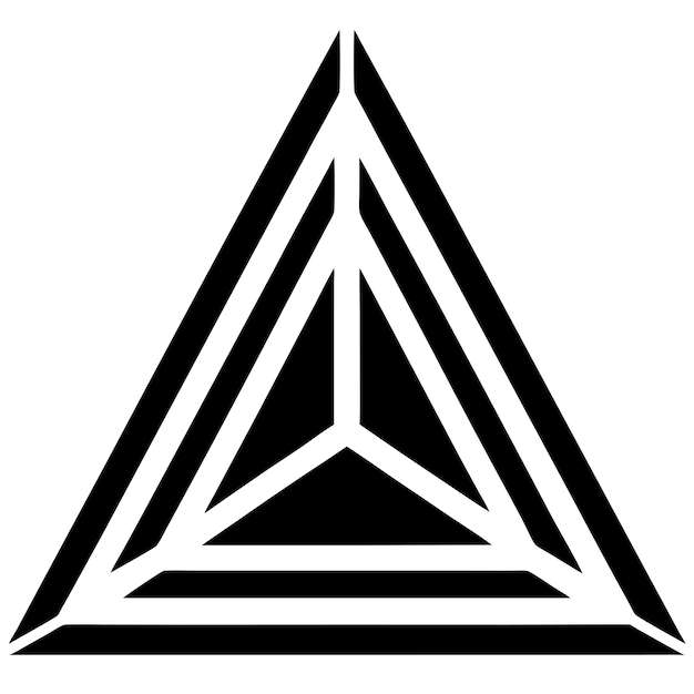 modèle de triangle moderne audacieux avec des angles tranchants art vectoriel et illustration