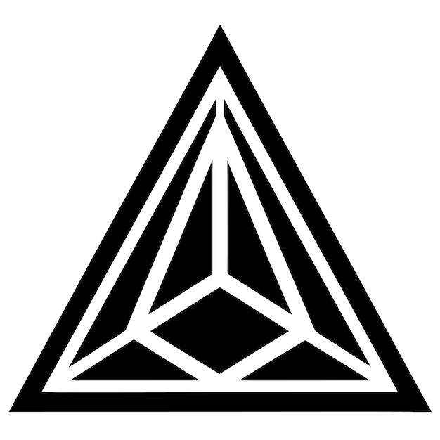 modèle de triangle moderne audacieux avec des angles tranchants art vectoriel et illustration