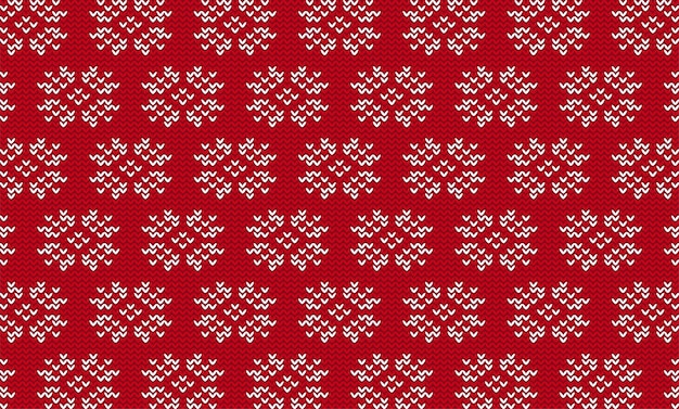 Vecteur modèle de tricot à fleurs blanches vectorielles design de pull de fête motif de tricot sans couture