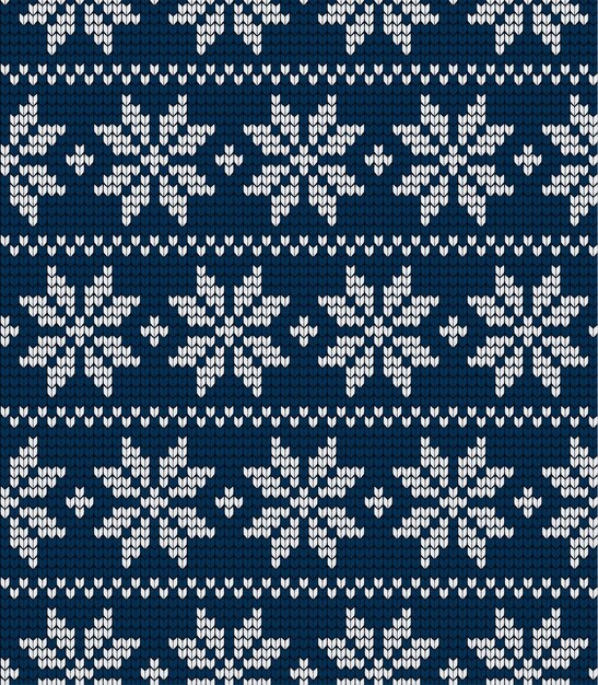 Modèle tricoté de Noël et du nouvel an