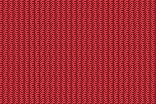 Modèle tricoté rouge de Noël. Étoffe de laine.