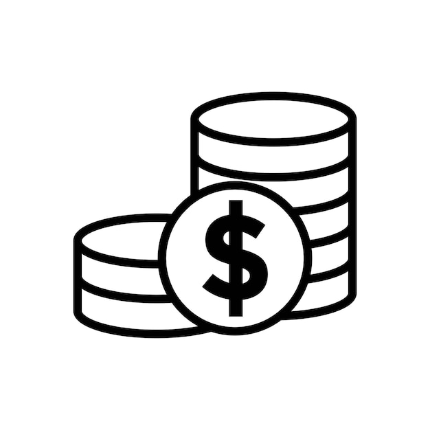 modèle de vecteur de conception d'icône de monnaie