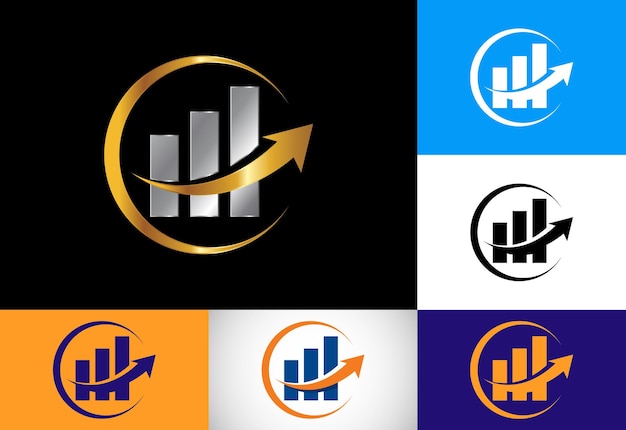 Modèle de vecteur de conception de logo finance et comptabilité de variation de couleur moderne