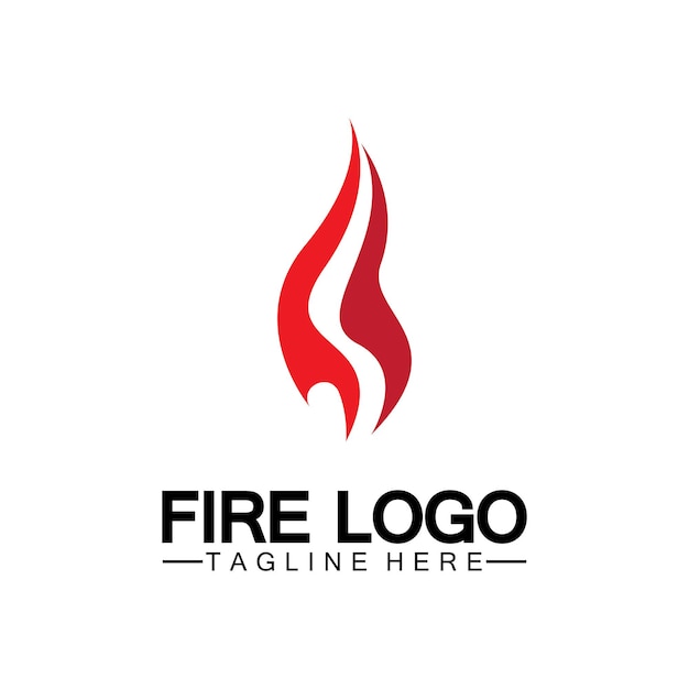 Modèle De Vecteur De Conception De Logo De Flamme De Feu