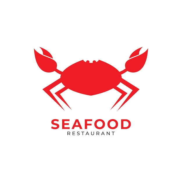 Modèle De Vecteur De Conception De Logo De Nourriture De Homard Et De Crabe