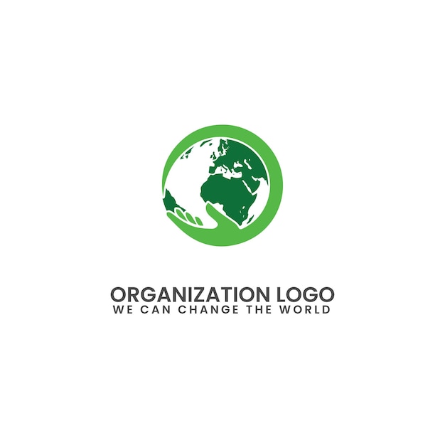 modèle de vecteur de conception de logo d'organisation verte