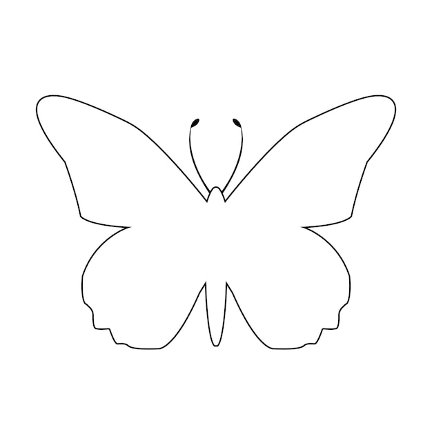 Modèle de vecteur de conception de logo papillon tendance