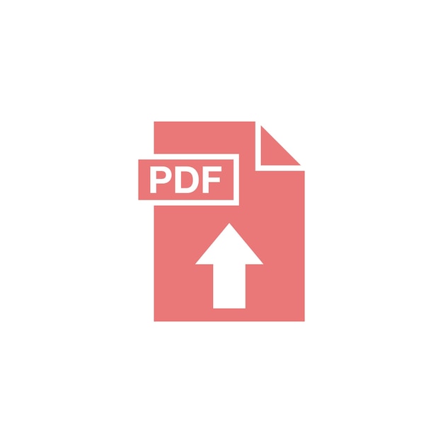 Modèle De Vecteur D'icône De Téléchargement De Document Pdf