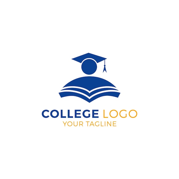 Vecteur modèle de vecteur de logo de collège universitaire