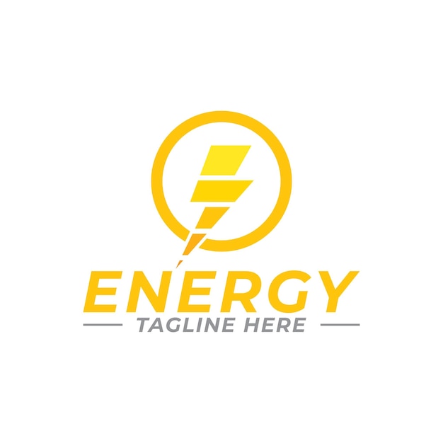 Modèle de vecteur de logo énergie