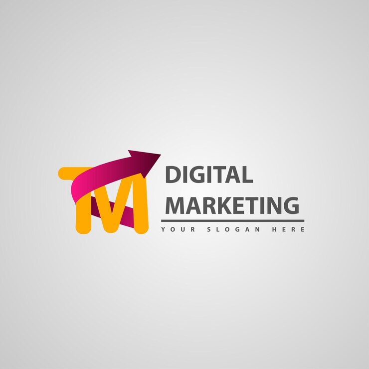 Vecteur modèle de vecteur de logo d'entreprise de marketing moderne conception de démarrage de direction de marketing numérique