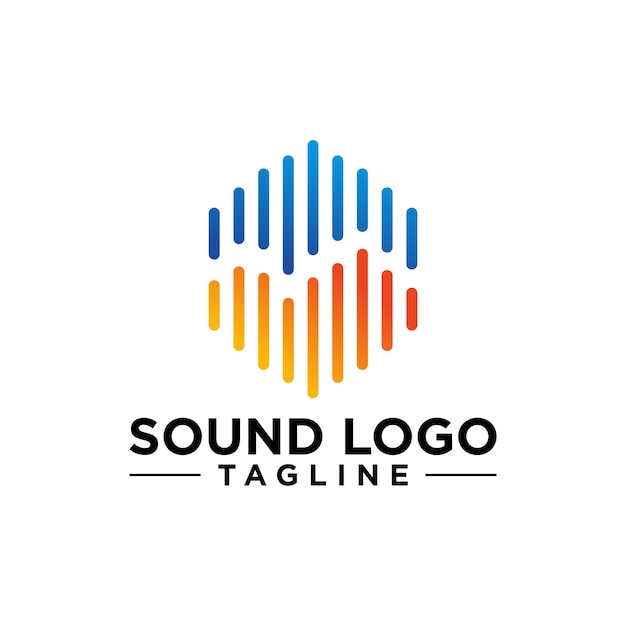 Modèle De Vecteur De Logo Sonore