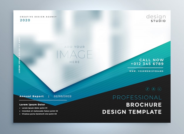 modèle de vecteur de présentation entreprise moderne brochure