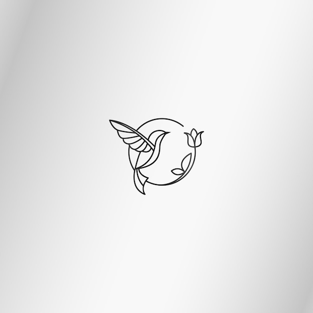 Modèle vectoriel abstrait de conception de logo d'oiseau