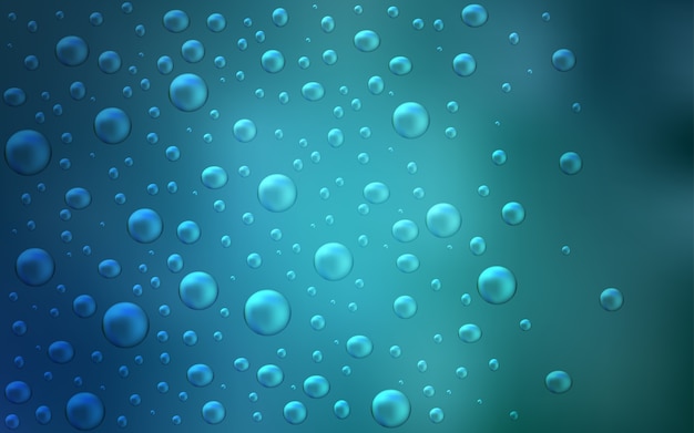 Modèle vectoriel bleu clair avec des sphères