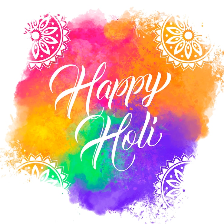 Vecteur un modèle vectoriel de conception d'affiche de joyeux holi