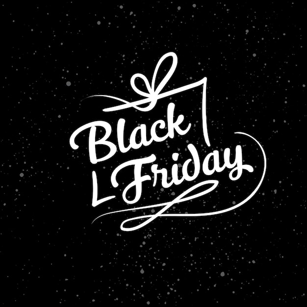 Modèle vectoriel de conception d'affiches calligraphiques du vendredi noir Lettrage de bannière de remise totale sur la vente