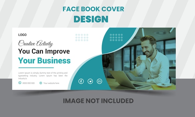 modèle vectoriel de conception de couverture de livre de visage d'entreprise