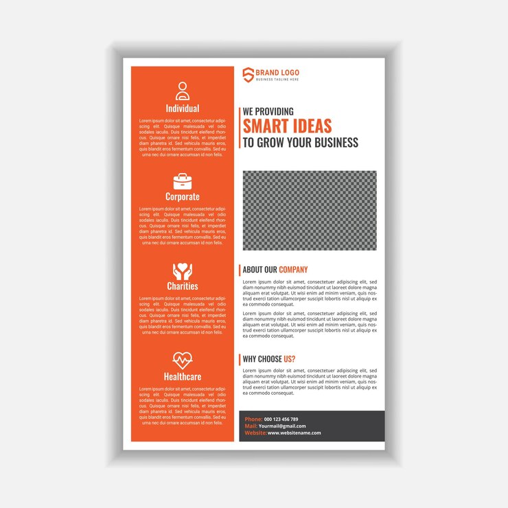 Vecteur modèle vectoriel de conception de flyer d'entreprise