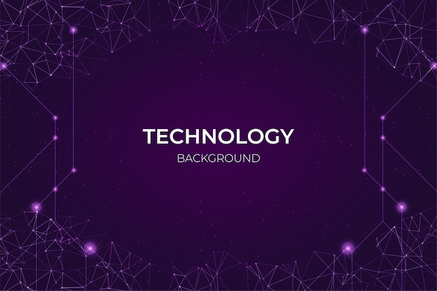 un modèle vectoriel de conception de fond technologique