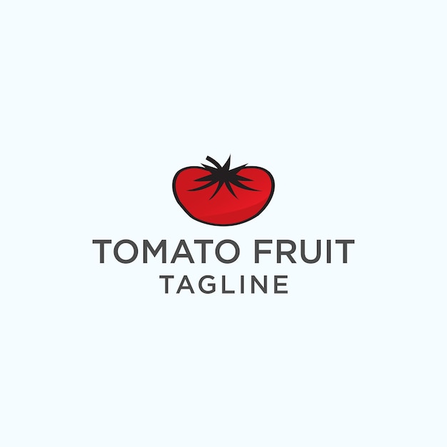 Modèle Vectoriel De Conception D'icône De Logo De Fruits De Tomate