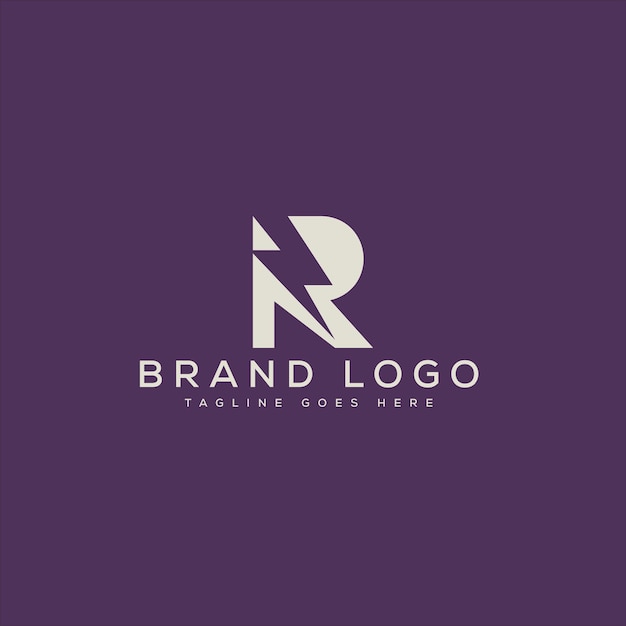 Le modèle vectoriel de conception de la lettre R du logo pour la marque