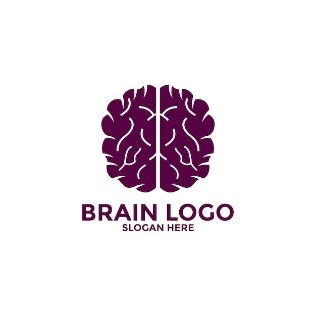 Le modèle vectoriel de conception de logo du cerveau Le concept de l'idée du cerveau La puissance de la tempête du cerveau La pensée du cerveau L'icône du logo