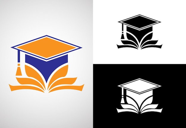 Modèle vectoriel de conception de logo de l'éducation Illustration vectorielle du logo de l'éducation et de l'obtention du diplôme