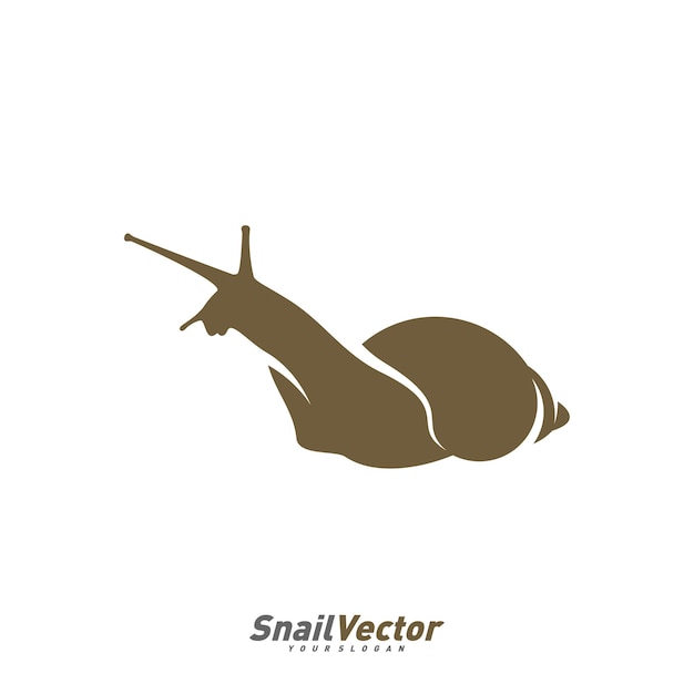 Modèle Vectoriel De Conception De Logo D'escargot Silhouette D'illustration De Conception D'escargot