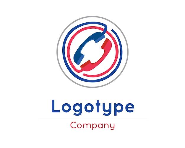 Modèle vectoriel de conception de logo de magasin de téléphone