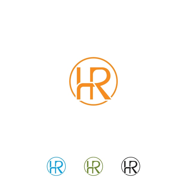 Vecteur modèle vectoriel de conception de logo rh