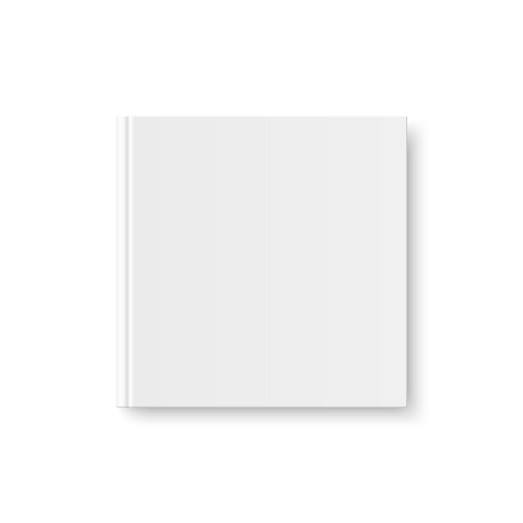 Vecteur modèle vectoriel d'une couverture blanche de livre