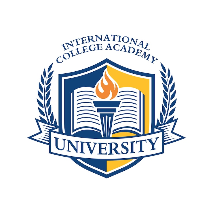 Vecteur modèle vectoriel des emblèmes des écoles universitaires et collégiales et du logo
