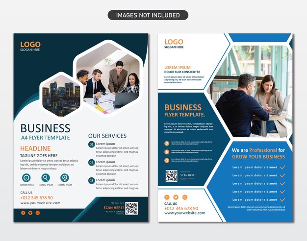 Modèle vectoriel de flyer d'agence de marketing numérique moderne