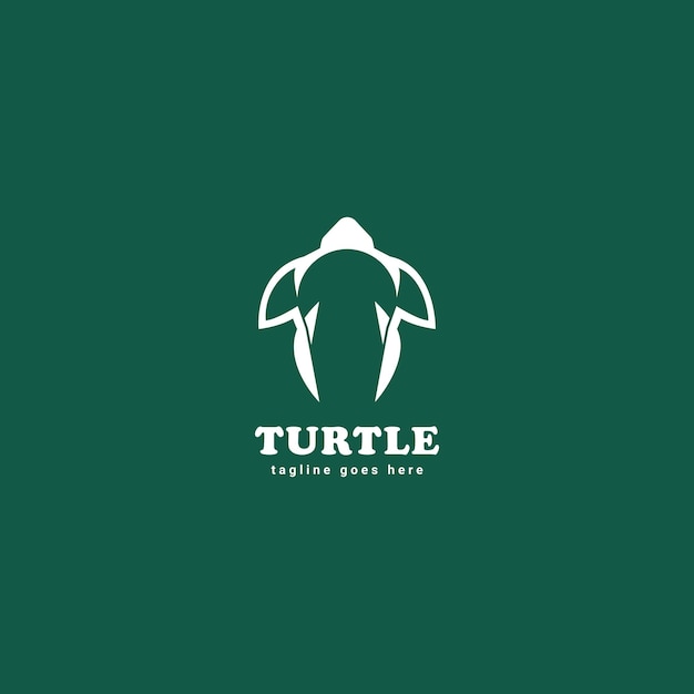modèle vectoriel de l'icône du logo de la tortue