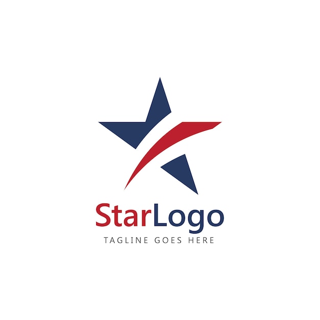 Modèle Vectoriel D'icône De Logo Abstrait étoile