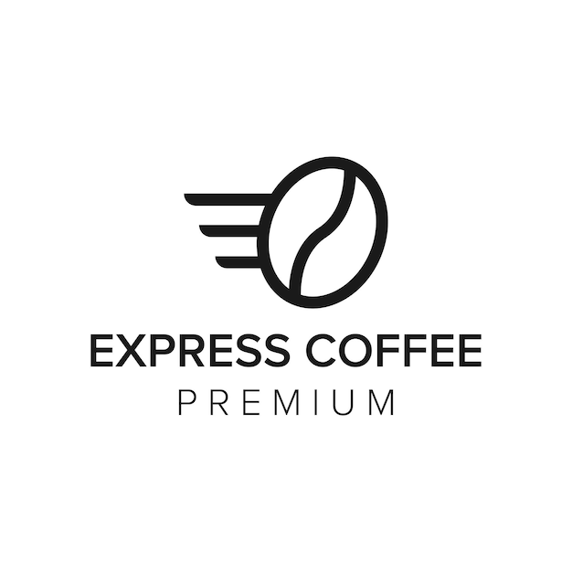 Modèle Vectoriel D'icône De Logo De Café Express