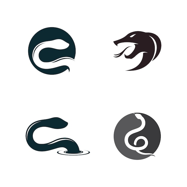 Modèle Vectoriel D'icône De Logo De Serpent