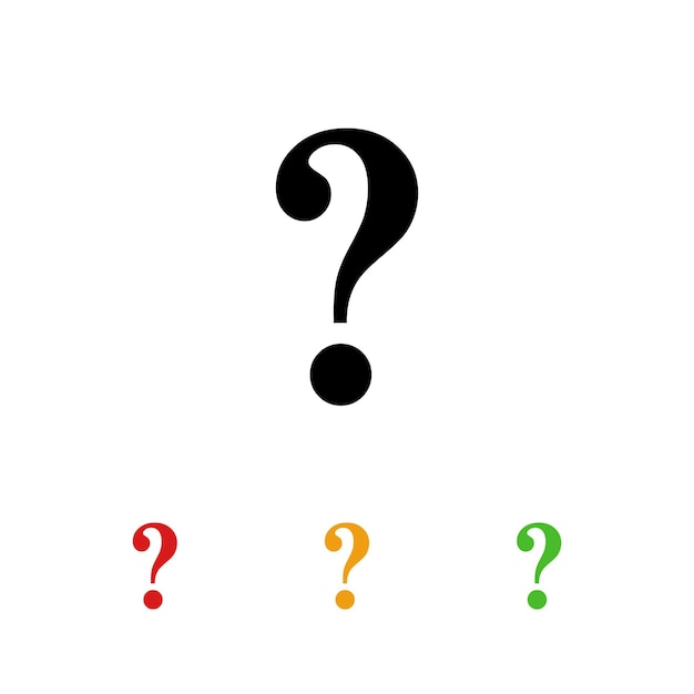 Modèle vectoriel d'icône de signe de question