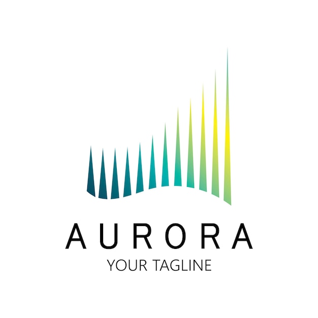 Modèle Vectoriel D'illustration D'icône De Conception De Logo Aurora